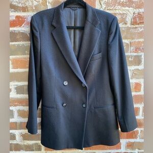 Mark Shale 100% Cashmere Double Breasted Blazer Size 40R